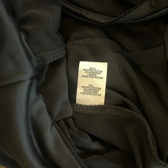 Ramy Brook Alayna Twisted Front Long Sleeve Wide Leg Jumpsuit Black Size 4 - Picture 10 of 10